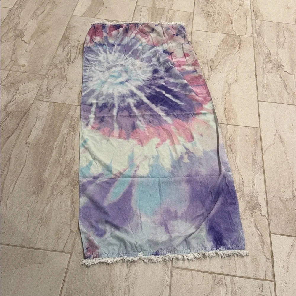 L*Space Pastel Tie-Dye Beach Towel